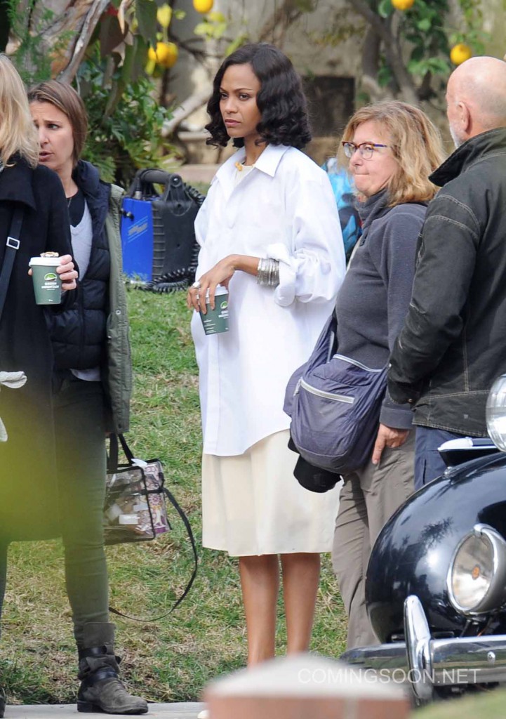 Actress Zoe Saldana spotted on the set of 'Live By Night' filming in costume Featuring: Zoe Saldana Where: Long Beach, California, United States When: 18 Jan 2016 Credit: Cousart/JFXimages/WENN.com