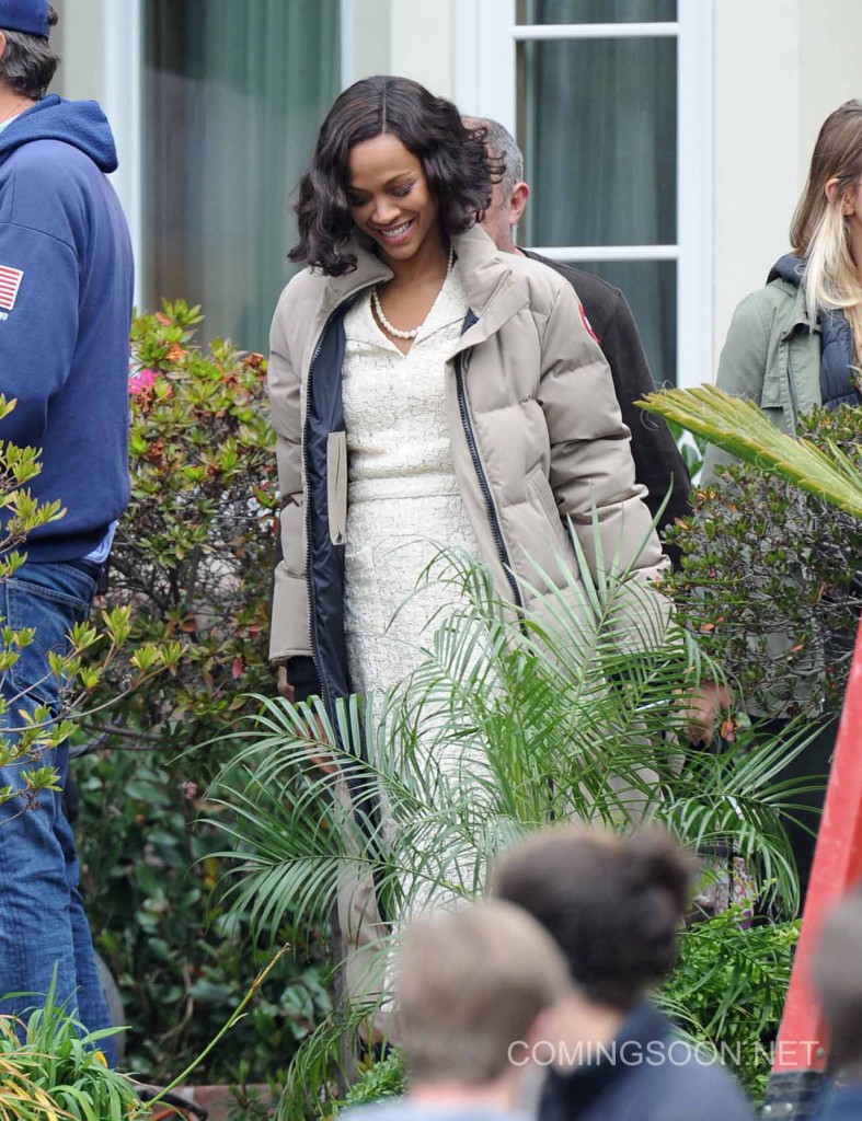 Actress Zoe Saldana spotted on the set of 'Live By Night' filming in costume Featuring: Zoe Saldana Where: Long Beach, California, United States When: 18 Jan 2016 Credit: Cousart/JFXimages/WENN.com
