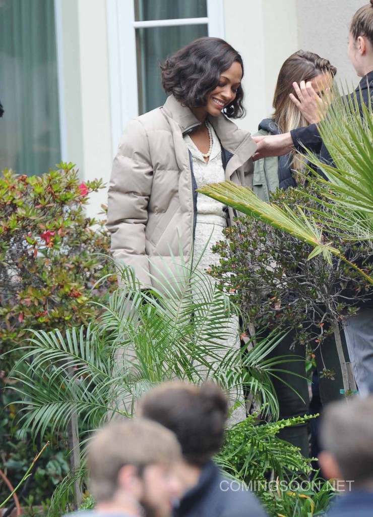 Actress Zoe Saldana spotted on the set of 'Live By Night' filming in costume Featuring: Zoe Saldana Where: Long Beach, California, United States When: 18 Jan 2016 Credit: Cousart/JFXimages/WENN.com