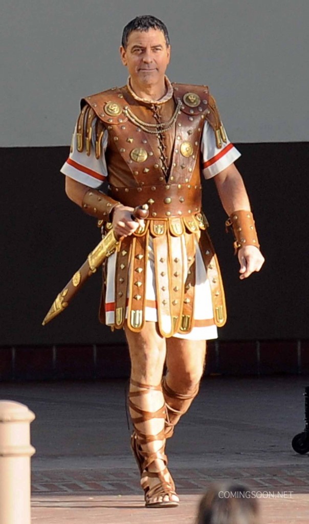 George Clooney as Julius Caesar the roman emperor