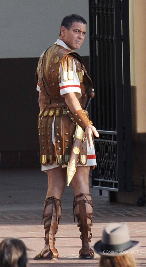 George Clooney as Julius Caesar the roman emperor