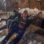 L-r, Anthony Mackie, Joseph Gordon-Levitt and Seth Rogen star in Columbia Pictures' "The Night Before."